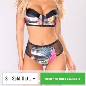 Fashion Nova Island Paradise Bikini S